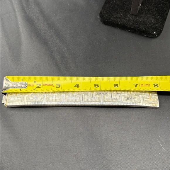 Vintage silver Geometric Necklace with Matching Bracelet - Picture 7 of 17